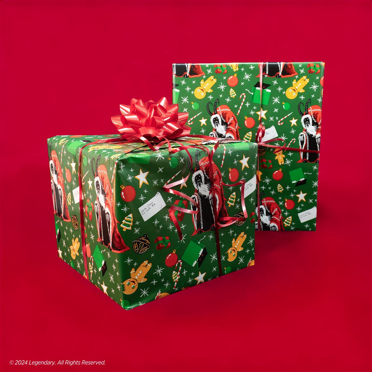 Trick or Treat Studios SFLE105 Krampus - Seasons Greetings Wrapping Paper