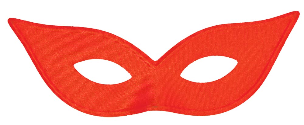 Harlequin Half Mask - Red