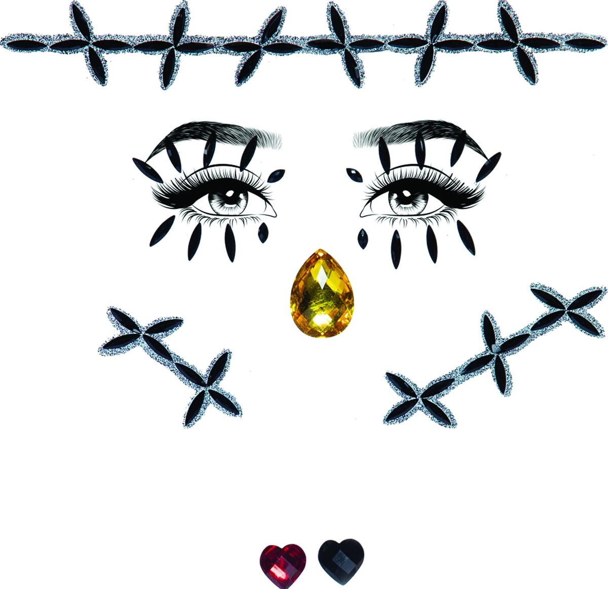 Stitches Face Jewel