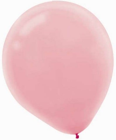 9" Solid Pink Latex Balloons - Pink, 60 pieces 