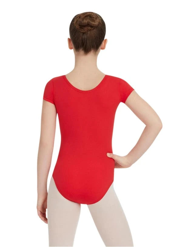 Short Sleeve Leotard - Red