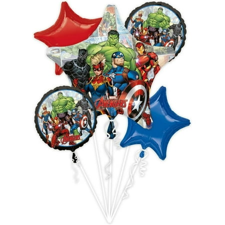Avengers Powers Unite Balloon Bouquet - 5 Pieces