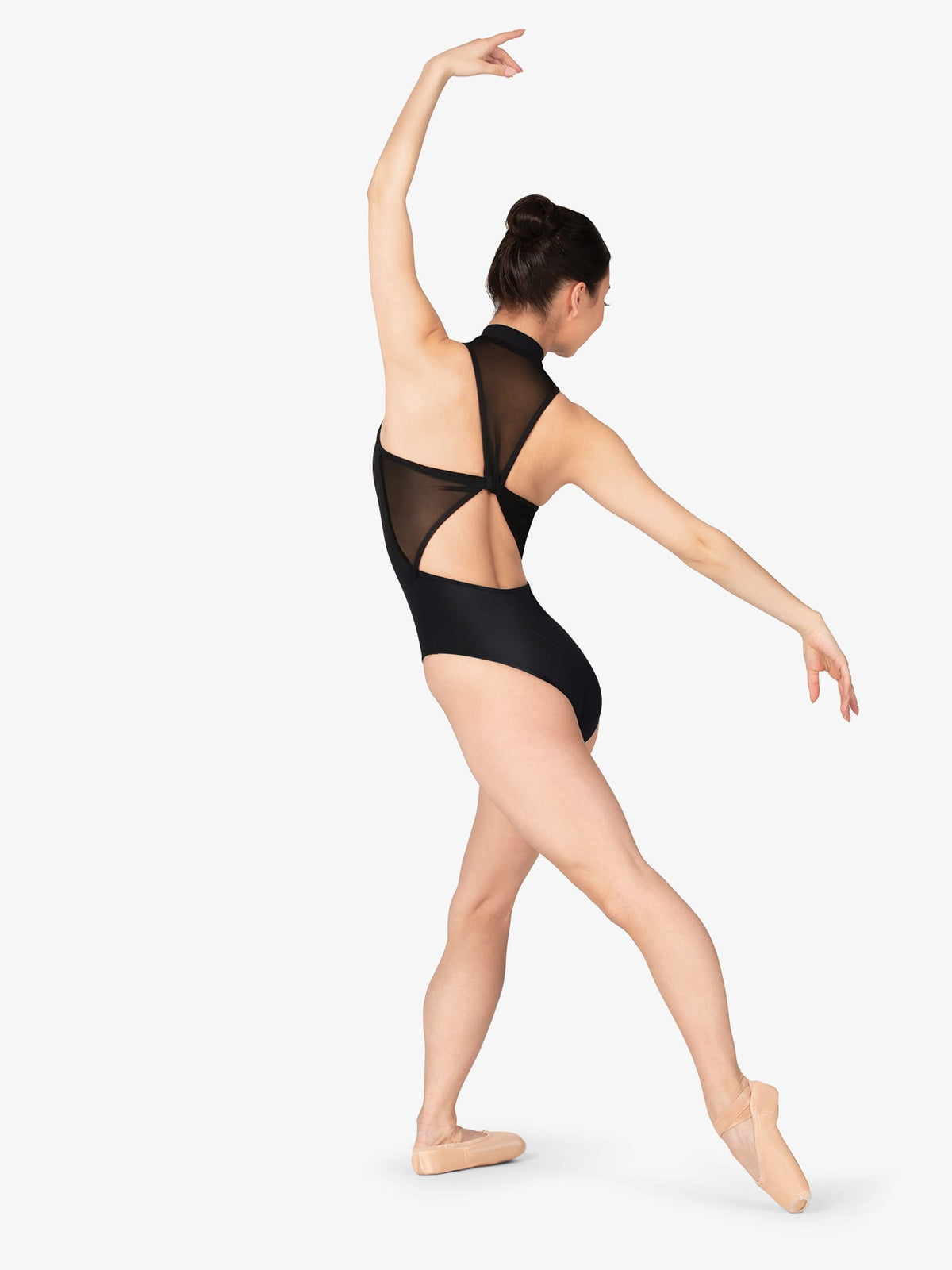 High Neck Zipper Front Leotard