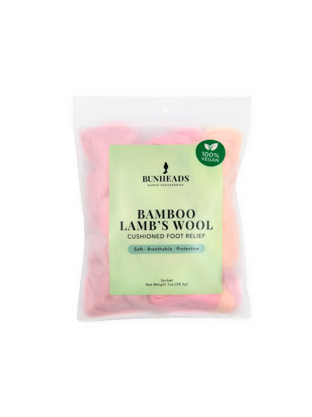 Vegan Bamboo Lambs Wool - White