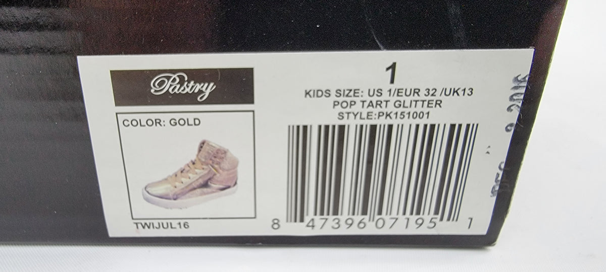 Glam Pie Glitter Sneakers - Gold