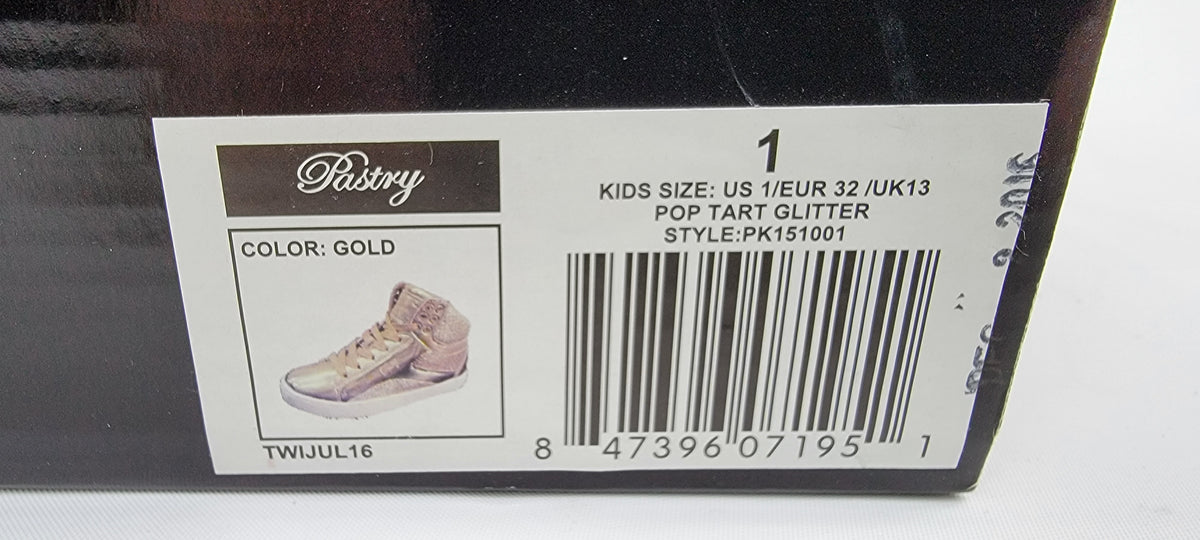 Glam Pie Glitter Sneakers - Gold