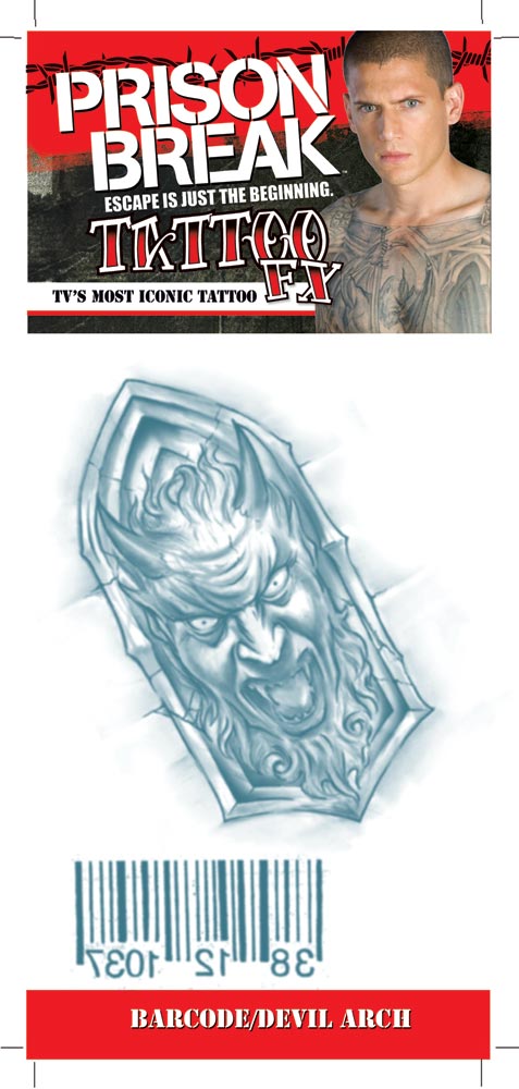 Prison Break Barcode Tattoo