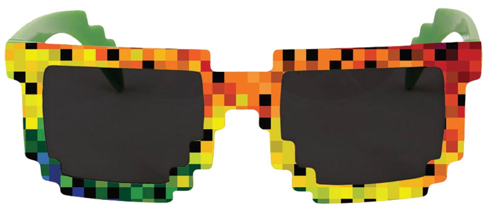 Pixel Rainbow Glasses