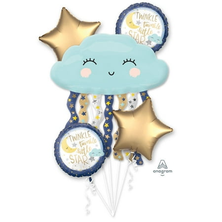 Twinkle Little Star Balloon Bouquet - 5 Pieces