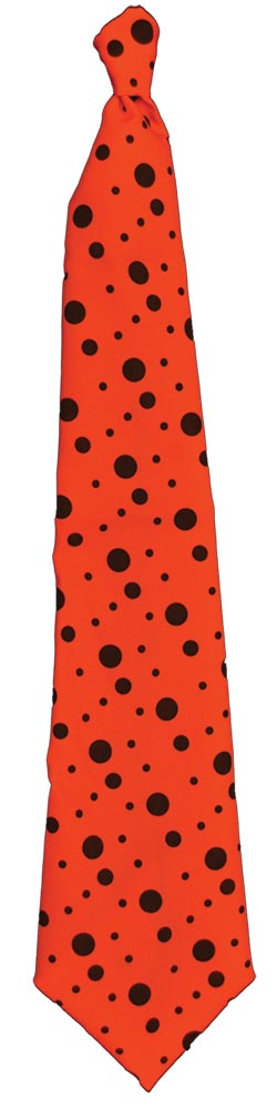 Neon Long Orange Tie