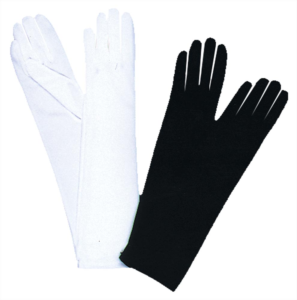 Elbow Gloves - White