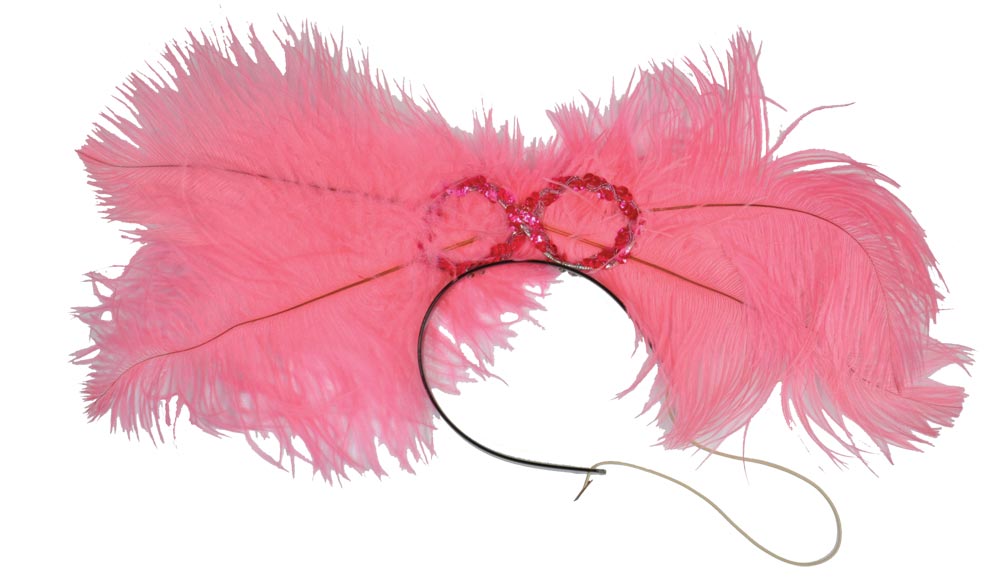 Deluxe Dance Hall Headpiece - Pink