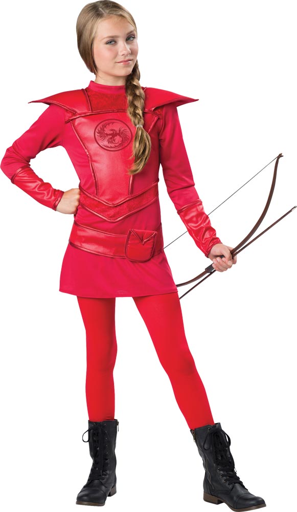 Red Warrior Huntress Costume