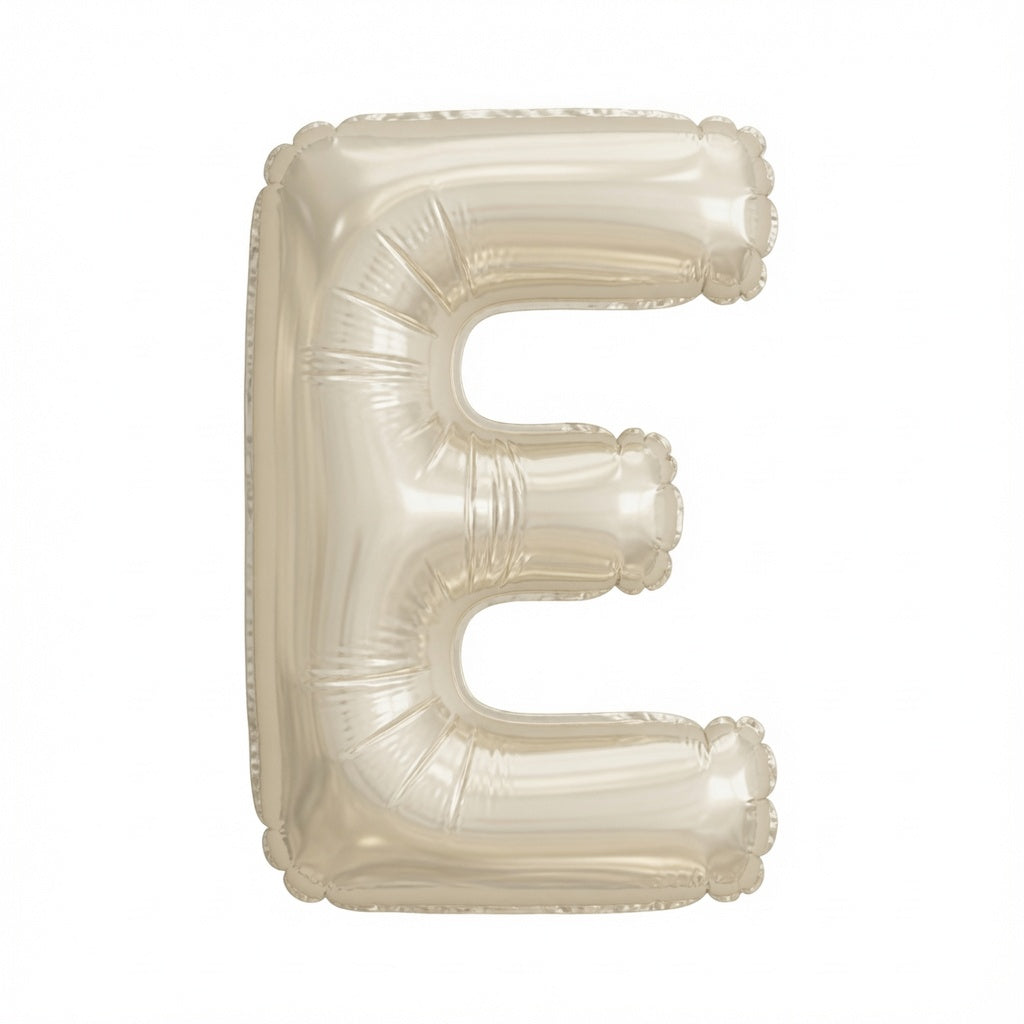 Wht/Gld Letter E