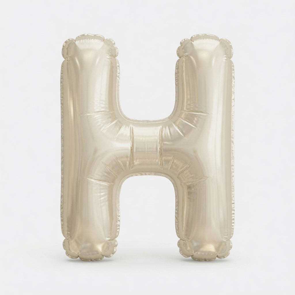 Wht/Gld Letter H