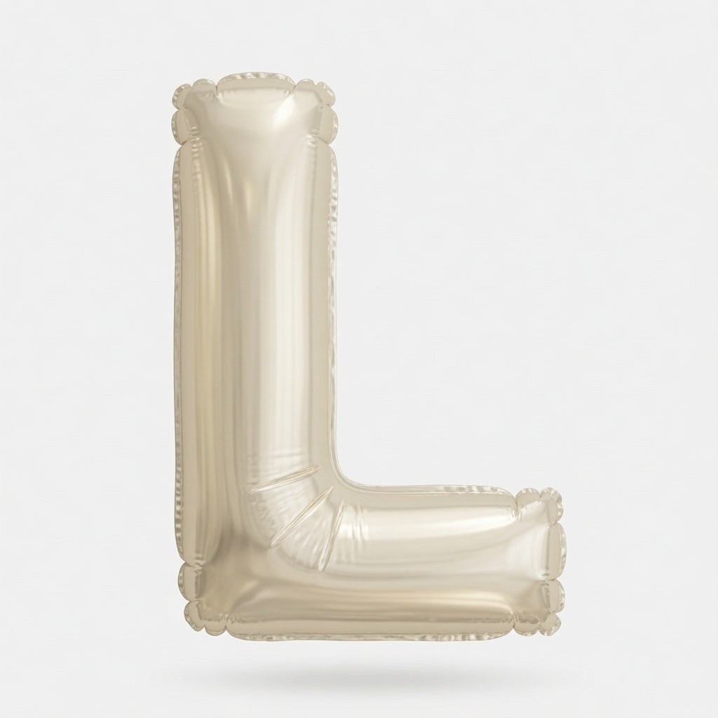 White/Gold Letter L