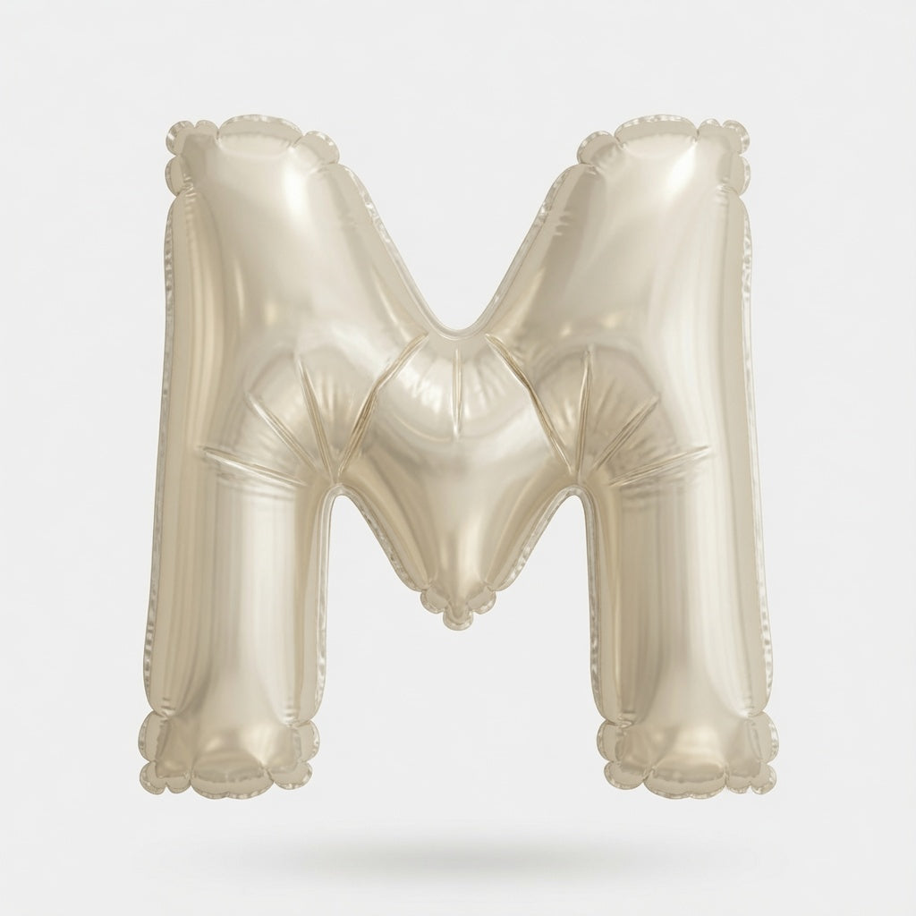MINI WHT/GLD LTR M