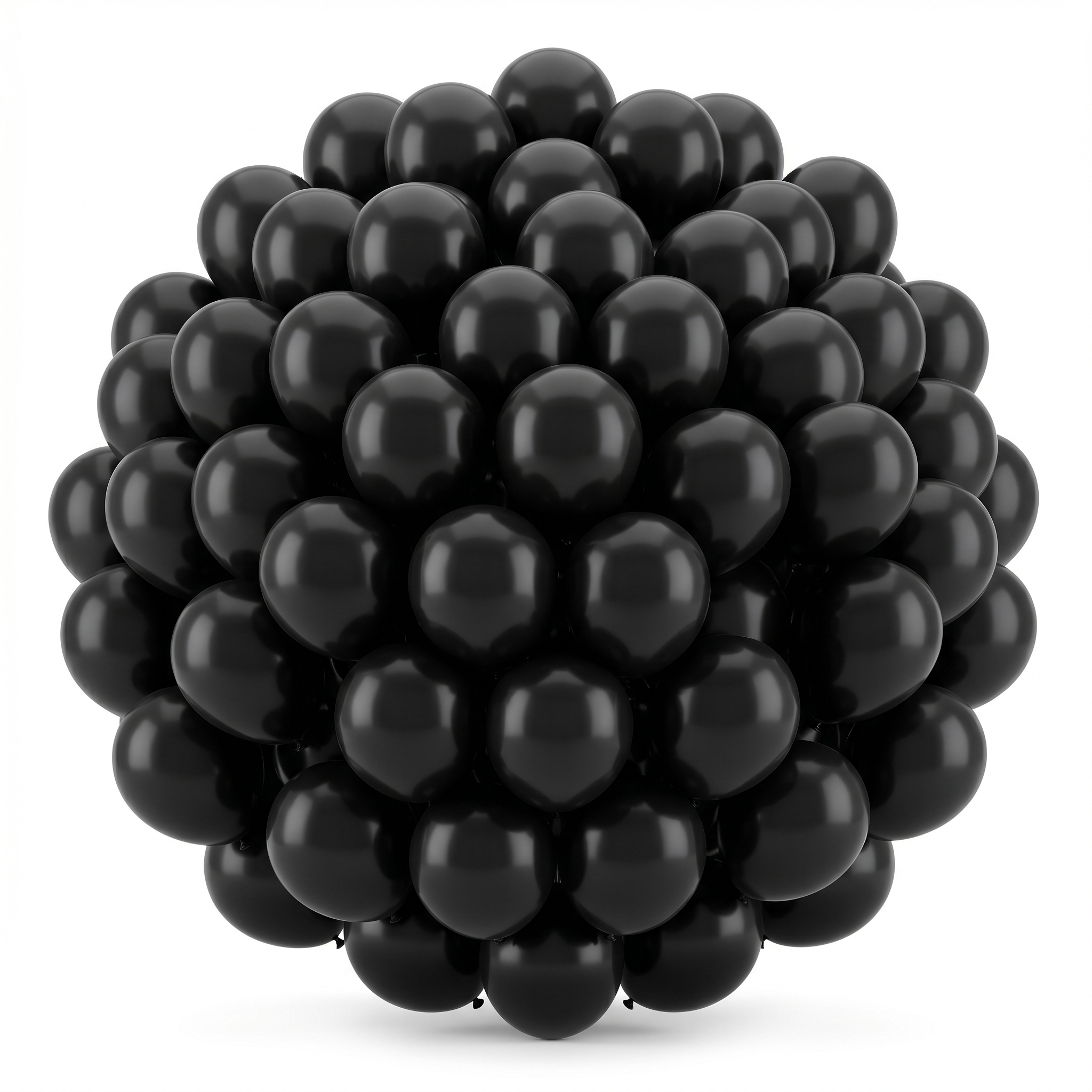 100CT 12IN BLK PRLIZD LTX BLLN