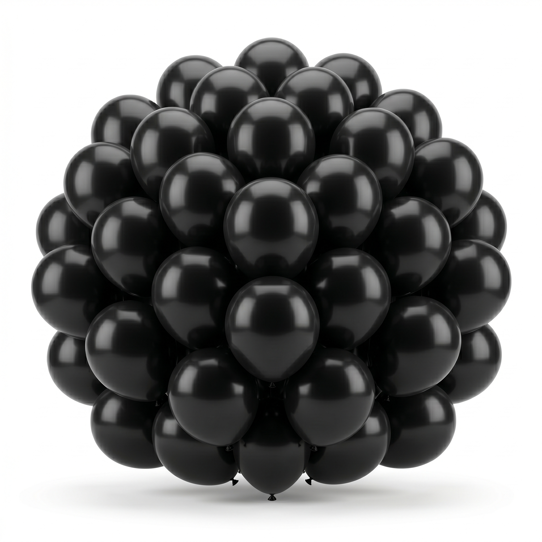 50 Count 5 Inch Black Latex Balloons