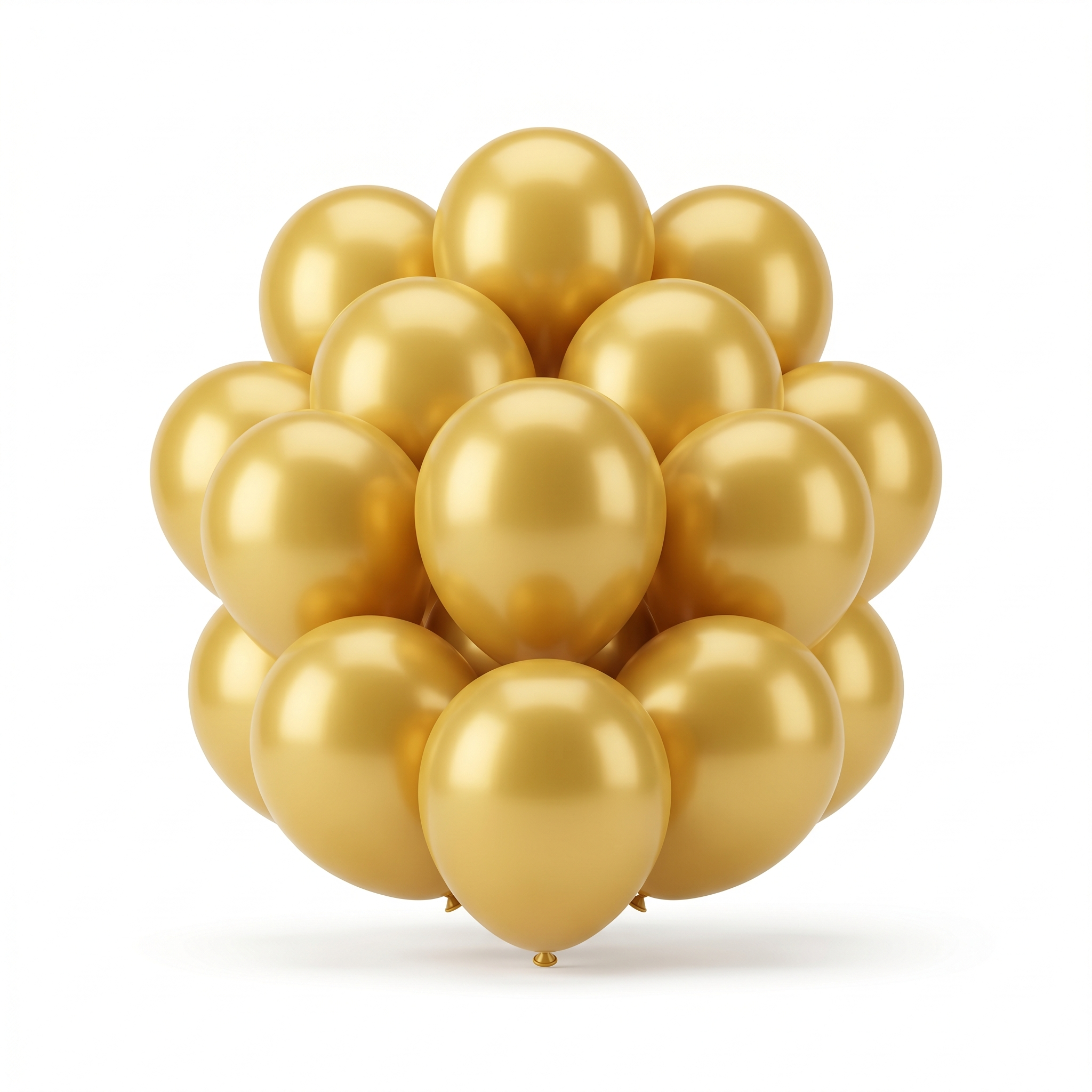 15 Count 11 Inch Gold Latex Balloons