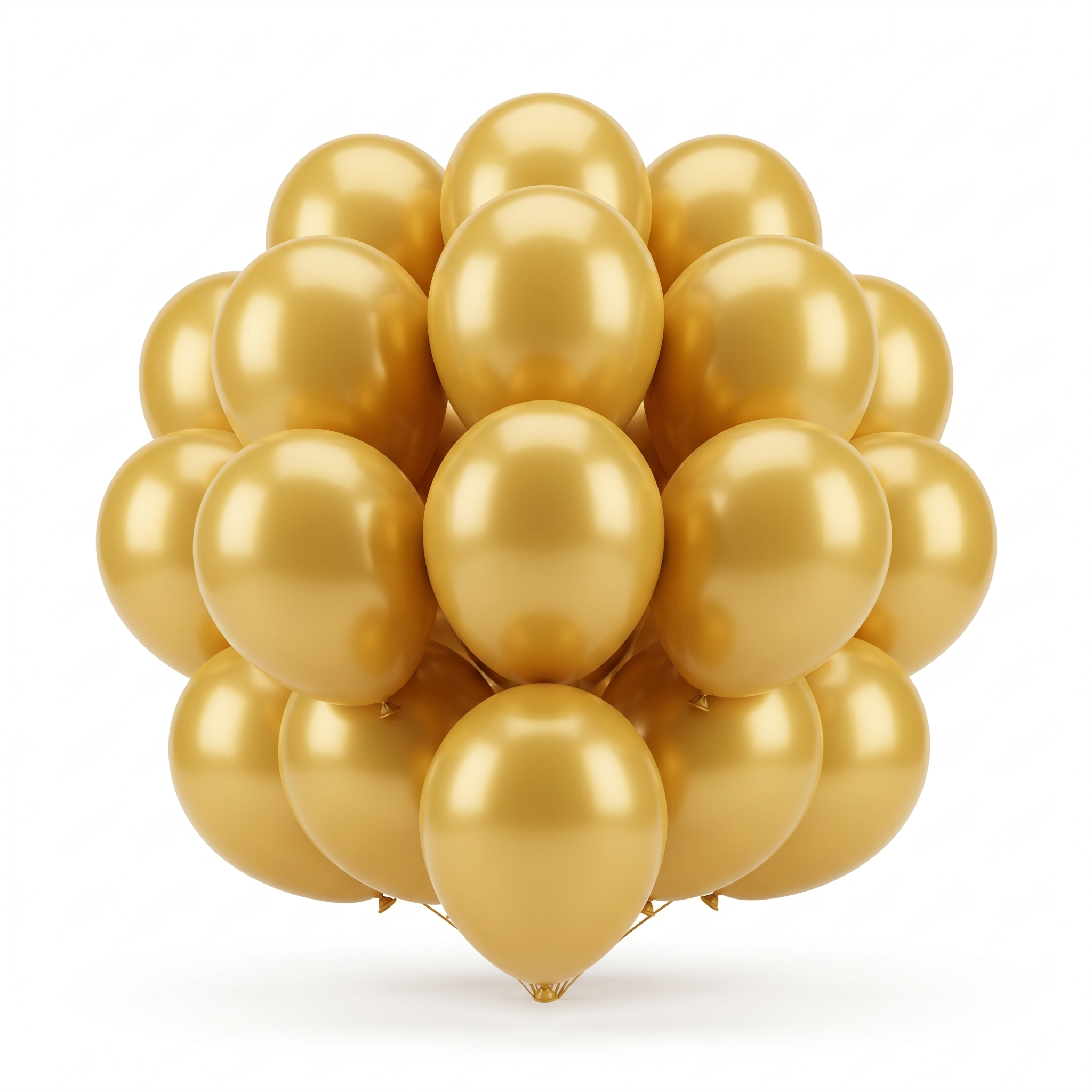 20 Count 9 Inch Gold Pearl Latex Balloons