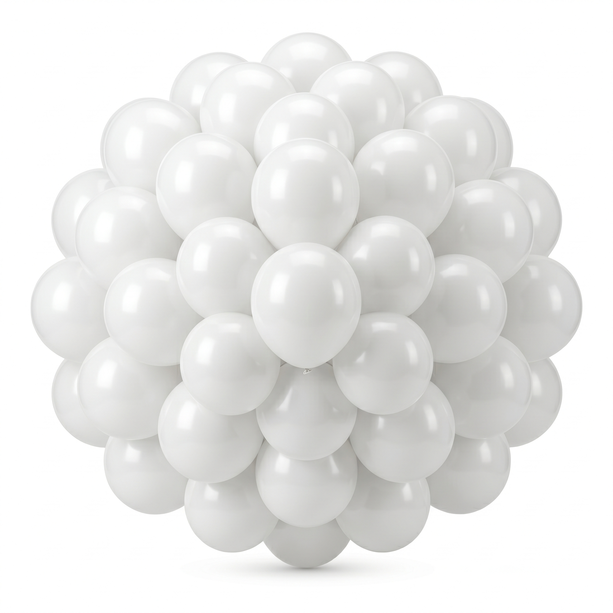 50 Count 5 Inch White Latex Balloons