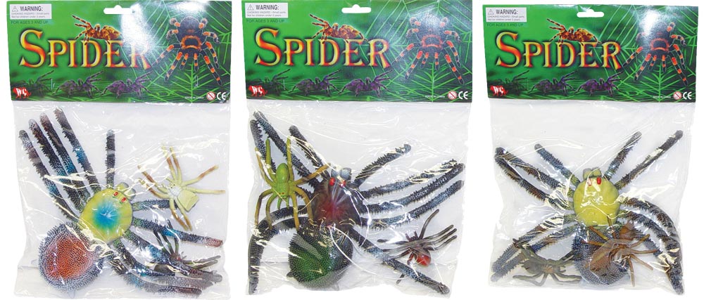 Rubber Spider Set