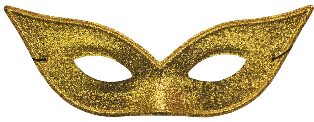 Harlequin Lame Mask - Gold